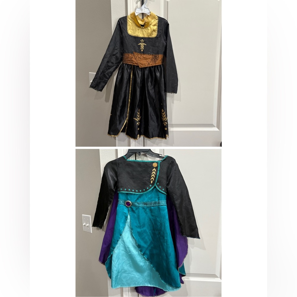 Frozen Ana Dresses 2 Fair/Play Condition Well-Loved Still  Have Life 4-6x